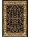 Km Home Closeout!  1318/1521/black Navelli Black 5'5" X 8'3" Area Rug In Black
