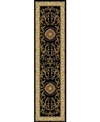 Km Home Closeout!  1419/1324/black Navelli Black 2'2" X 8' Runner Rug In Black