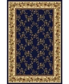 Shop Km Home Closeout!  1427/1740/navy Navelli Blue 3'3" X 5'4" Area Rug