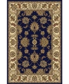 KM HOME CLOSEOUT! KM HOME 1330/1241/NAVY NAVELLI BLUE 5'5" X 8'3" AREA RUG