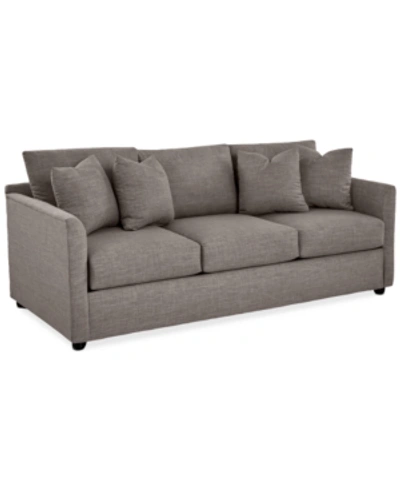 Furniture Inia 85" Fabric Sofa In Baldwin Concrete