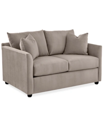 Furniture Inia 59" Fabric Loveseat In Winfall Storm