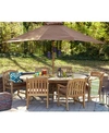 Furniture Bristol Outdoor Teak 7-pc. Dining Set (87" X 47" Dining Table And 6 Dining Chairs) In No Color