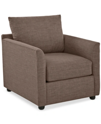 Furniture Inia Fabric Chair In Baldwin Asphalt