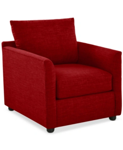 Furniture Inia Fabric Chair In Tina Scarlet