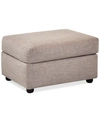 FURNITURE INIA FABRIC OTTOMAN