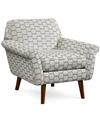Furniture Braylei Fabric Accent Chair In Flannel