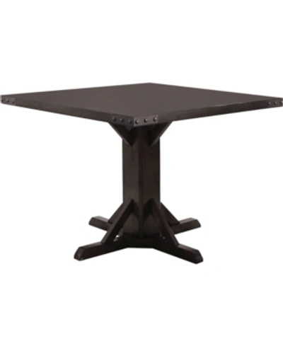 Furniture Of America Mccallum Solid Wood Dining Table In Black