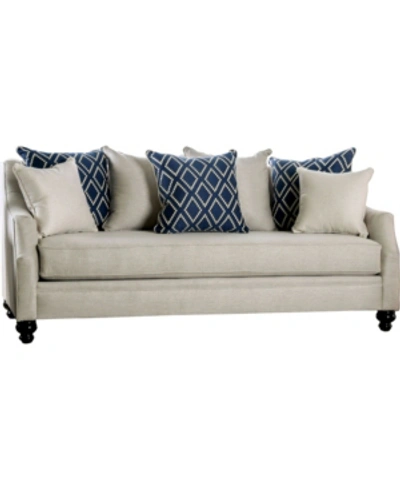Furniture Of America Cameron Park Upholstered Sofa In Gray
