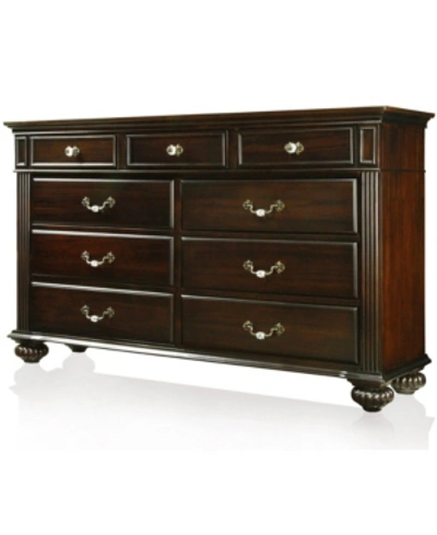 Furniture Of America Willapa Solid Wood Dresser In Brown
