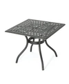 Noble House Austin Outdoor Cast Square Dining Table In Copper