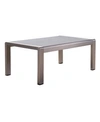 NOBLE HOUSE CAPE CORAL OUTDOOR COFFEE TABLE WITH GLASS TOP