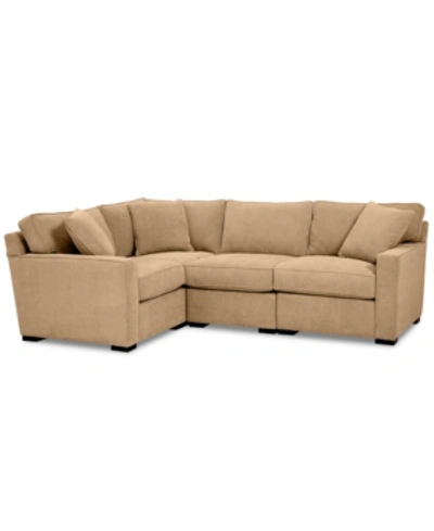 FURNITURE RADLEY FABRIC 4-PC. SECTIONAL SOFA WITH CORNER PIECE, CREATED FOR MACY'S