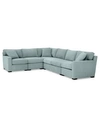 Furniture Radley 5-pc. Fabric Sectional Sofa, Created For Macy's In Heavenly Robinsegg