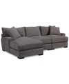 FURNITURE RHYDER 3-PC. FABRIC SECTIONAL SOFA WITH CHAISE, CREATED FOR MACY'S
