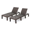 NOBLE HOUSE JAMAICA OUTDOOR CHAISE LOUNGE, SET OF 2