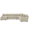 Furniture Radley 5-piece Fabric Chaise Sectional Sofa, Created For Macy's In Heavenly Chrome Beige