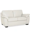 FURNITURE LOTHAN 64" LEATHER LOVESEAT, CREATED FOR MACY'S