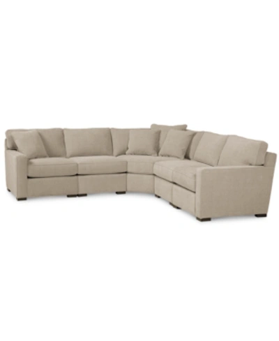 Furniture Radley Fabric 5-piece Sectional Sofa, Created For Macy's In Heavenly Chrome Beige