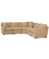 Furniture Radley Fabric 5-piece Sectional Sofa, Created For Macy's In Heavenly Caramel Tan