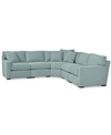 Furniture Radley Fabric 5-piece Sectional Sofa, Created For Macy's In Heavenly Robinsegg Blue