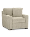 Furniture Radley 38" Fabric Armchair, Created For Macy's In Heavenly Chrome Beige