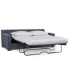 Furniture Radley 86" Fabric Queen Sleeper Sofa Bed, Created For Macy's In Heavenly Naval Blue