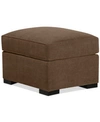 Furniture Radley 32" Fabric Ottoman, Created For Macy's In Heavenly Cafe Brown