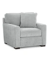 Furniture Radley 38" Fabric Armchair, Created For Macy's In Heavenly Cinder Grey