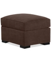 Furniture Radley 32" Fabric Ottoman, Created For Macy's In Heavenly Java Brown