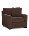 Furniture Radley 38" Fabric Armchair, Created For Macy's In Heavenly Java Brown