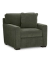 Furniture Radley 38" Fabric Armchair, Created For Macy's In Heavenly Olive Green