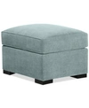 Furniture Radley 32" Fabric Ottoman, Created For Macy's In Heavenly Robinsegg Blue