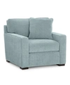 Furniture Radley 38" Fabric Armchair, Created For Macy's In Heavenly Robinsegg Blue