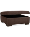 Furniture Radley 36" Fabric Storage Ottoman, Created For Macy's In Heavenly Java Brown