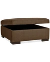 Furniture Radley 36" Fabric Storage Ottoman, Created For Macy's In Heavenly Cafe Brown
