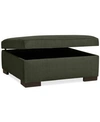 Furniture Radley 36" Fabric Storage Ottoman, Created For Macy's In Heavenly Olive Green