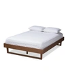 Furniture Liliya Bed - Queen In Ash Walnut