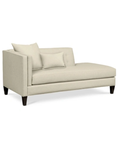 Furniture Braylei Fabric Chaise, Created For Macy's In Devon Sand Beige