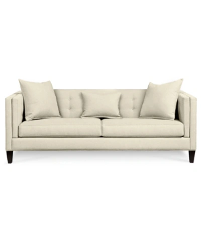 Furniture Braylei 88" Fabric Track Arm Sofa, Created For Macy's In Devon Sand Beige