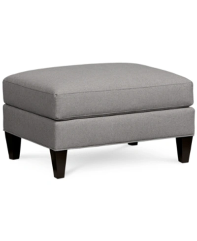 Furniture Closeout! Braylei Fabric Ottoman, Created For Macy's In Devon Heather