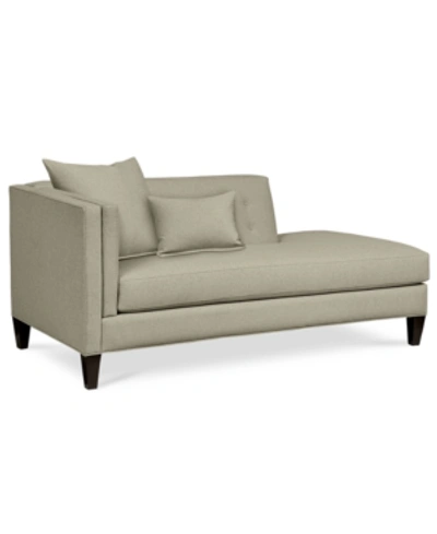 Furniture Braylei Fabric Chaise, Created For Macy's In Devon Mouse Gray
