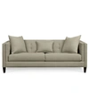 Furniture Closeout! Braylei 88" Fabric Track Arm Sofa, Created For Macy's In Devon Mouse Gray