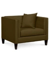 Furniture Closeout! Braylei 43" Fabric Armchair, Created For Macy's In Devon Mocha