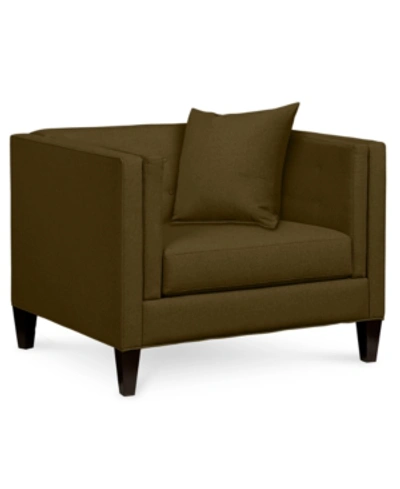 Furniture Closeout! Braylei 43" Fabric Armchair, Created For Macy's In Devon Mocha