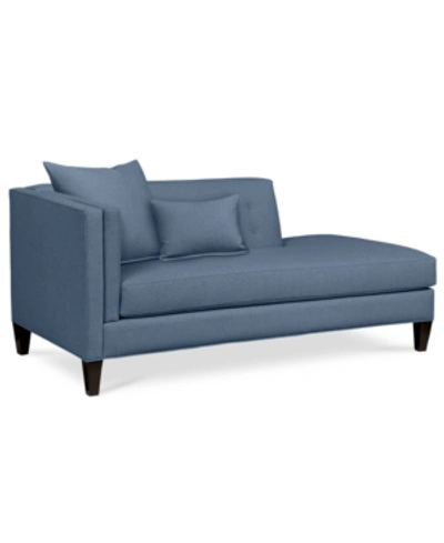 Furniture Braylei Fabric Chaise, Created For Macy's In Devon Baltic Blue