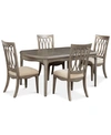 FURNITURE KELLY RIPA HOME HAYLEY 5-PC. DINING SET (DINING TABLE & 4 SIDE CHAIRS)