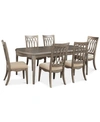FURNITURE KELLY RIPA HOME HAYLEY 7-PC. DINING SET (DINING TABLE & 6 SIDE CHAIRS)