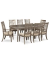 FURNITURE KELLY RIPA HOME HAYLEY 9-PC. DINING SET (DINING TABLE, 6 SIDE CHAIRS & 2 ARM CHAIRS)