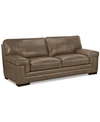 Furniture Myars 91" Leather Sofa, Created For Macy's In Wheat